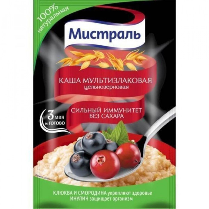 Каша мультизлаковая МИСТРАЛЬ Сильный иммунитет 40гр