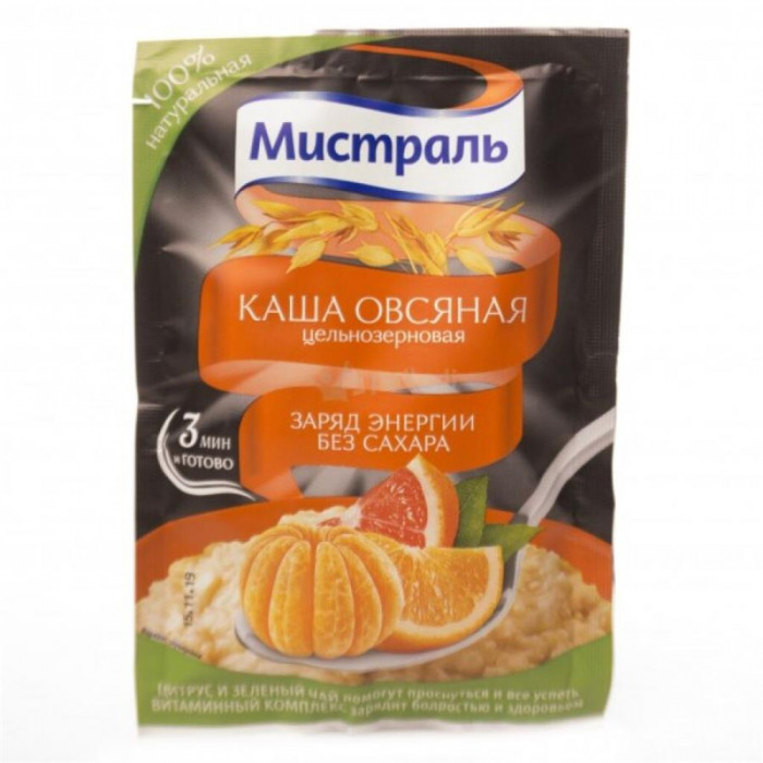 Каша овсяная МИСТРАЛЬ Заряд энергии 40гр