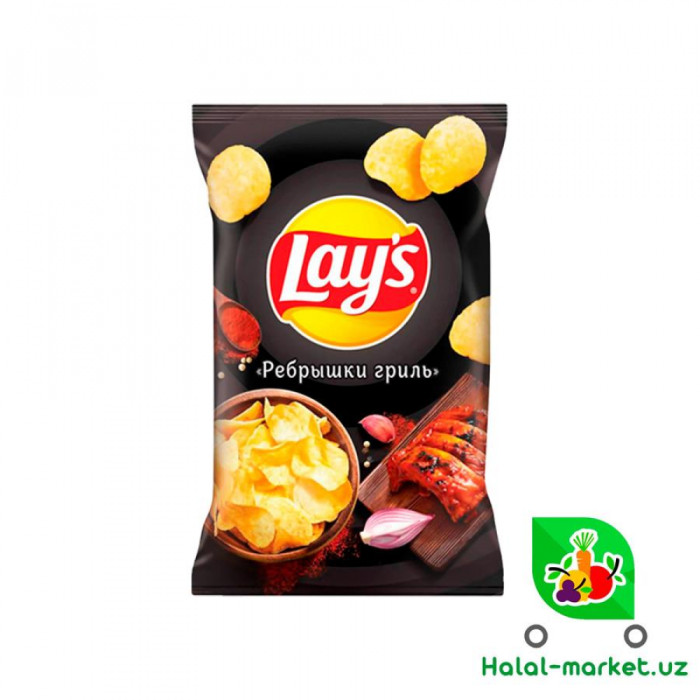 Чипсы LAYS Рёбрышки Гриль 150гр