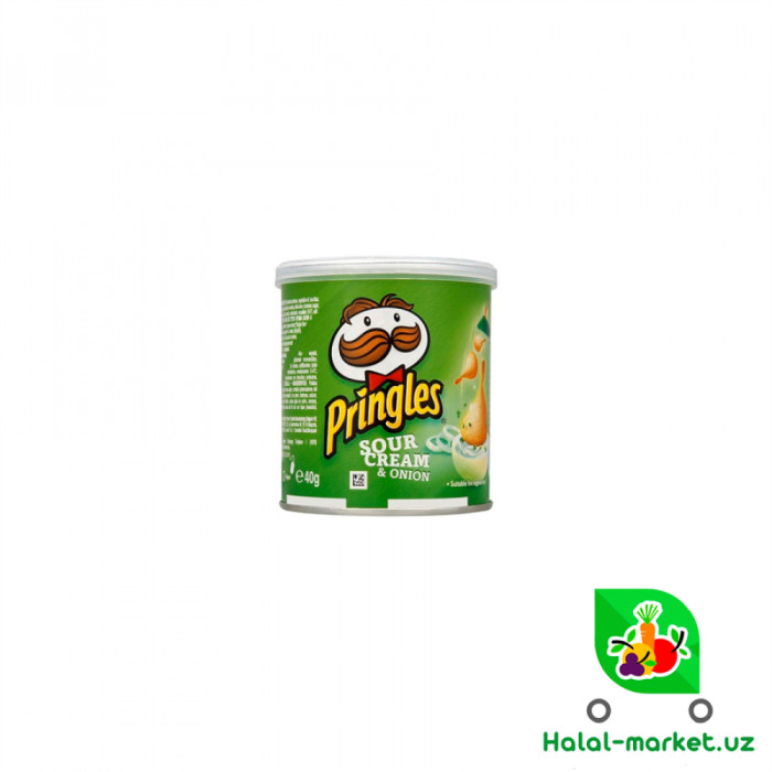 Чипсы PRINGLES со вкусом Сметан и Лук 40гр