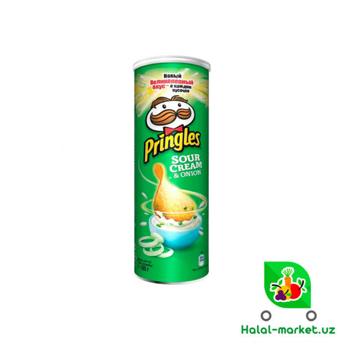 Чипсилар PRINGLES Сметана ва Зелень 165гр