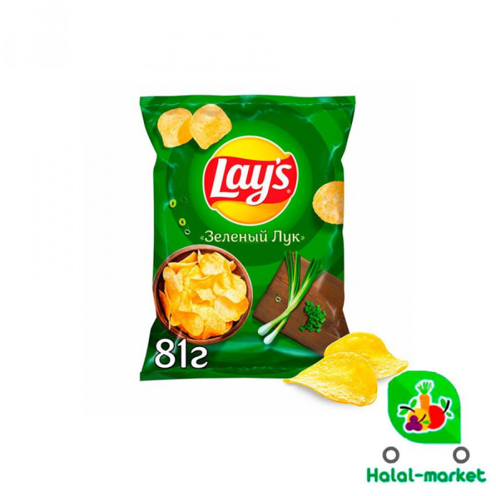 Yashil piyozli chipsi 81gr