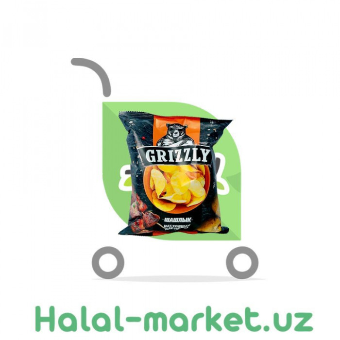 Чипсы Grizzly со вкусом Шашлык 60гр
