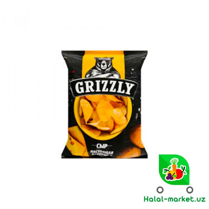 Чипсы Grizzly Копченый сыр 150гр