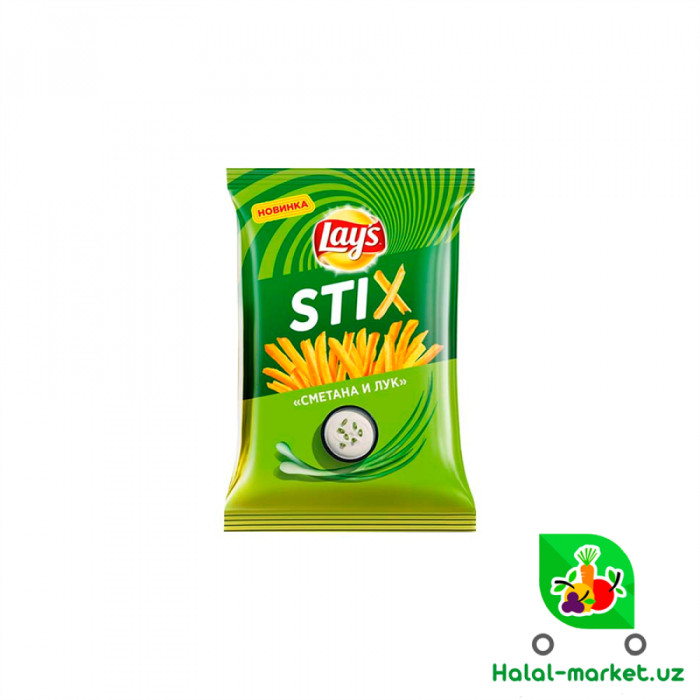 Чипсы LAYS STIX Сметана-Лук 125гр