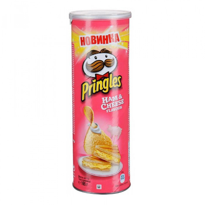 Чипсы PRINGLES Ham & Cheese 165гр