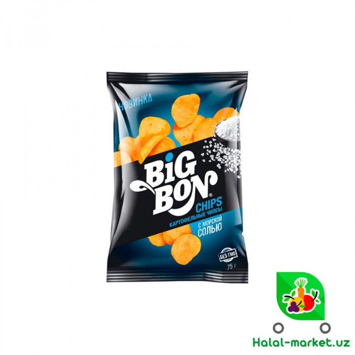 Чипсы BIG BON с солью 75г