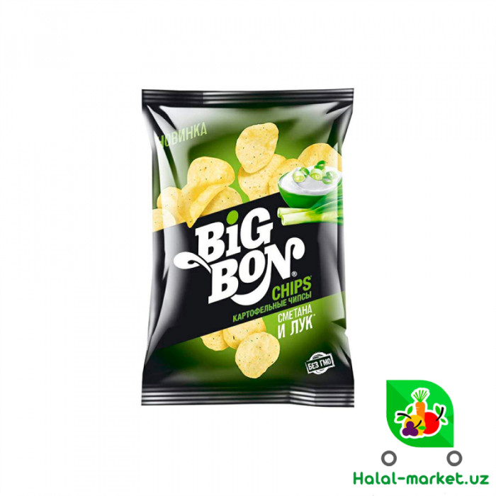 Чипсы BIG BON сметана и лук 75г