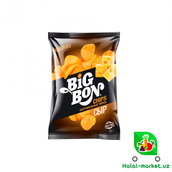 Чипсы BIG BON с сыром 75г