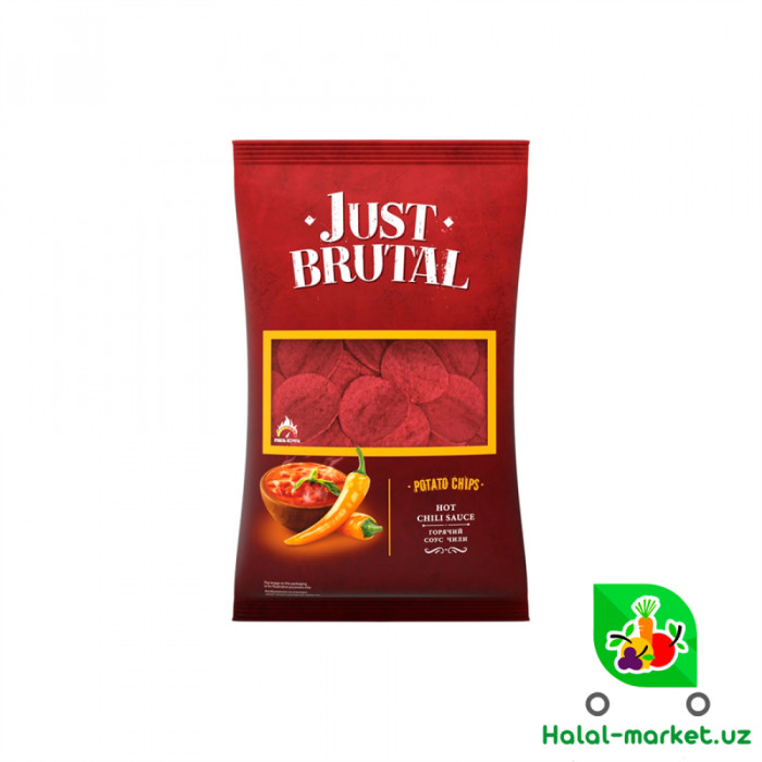 Чипсы Just Brutal Горячий соус чили 85г