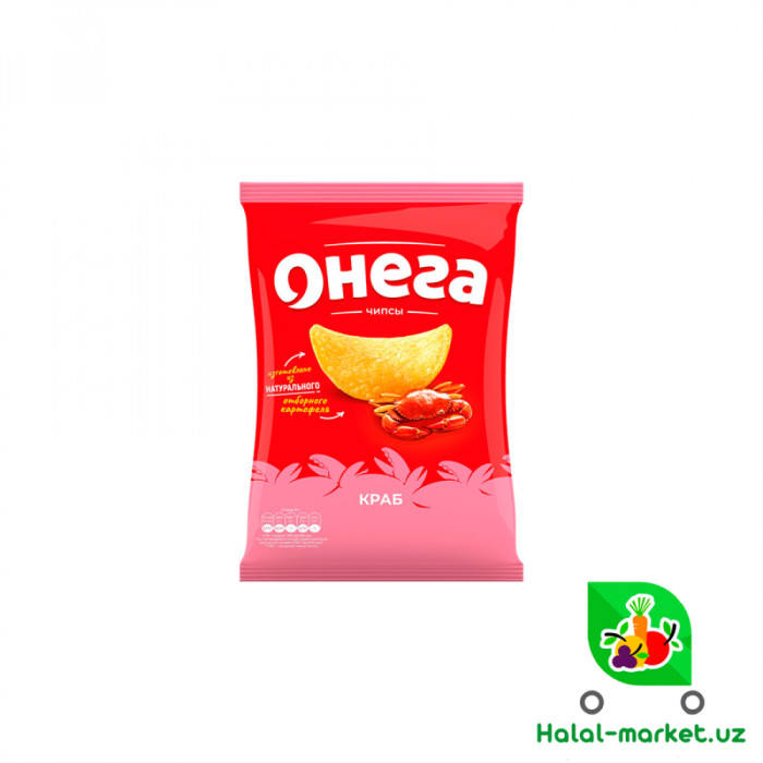 Чипсы ОНЕГА краб 75г