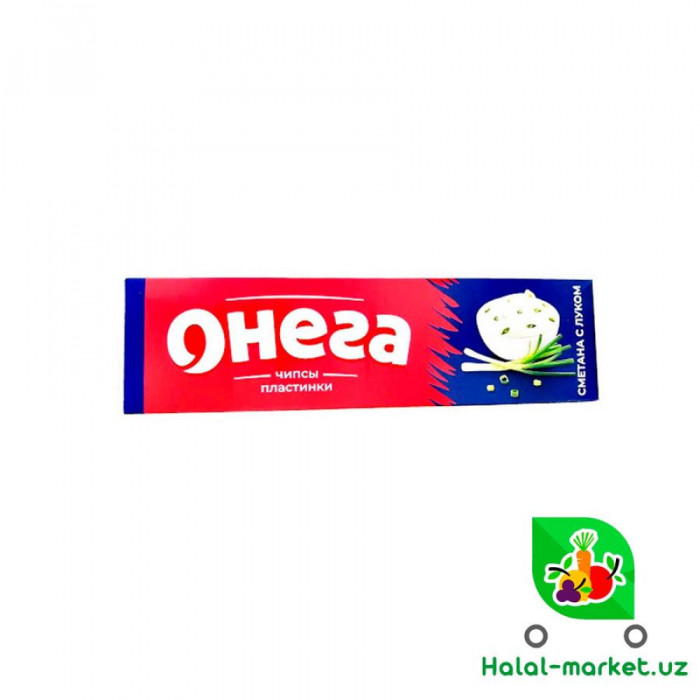 Чипсы пластинки ОНЕГА сметана и лук 90г (кор)