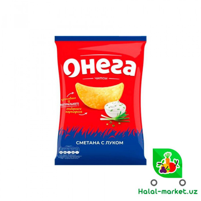 Чипсы ОНЕГА Сметана с Луком 140гр