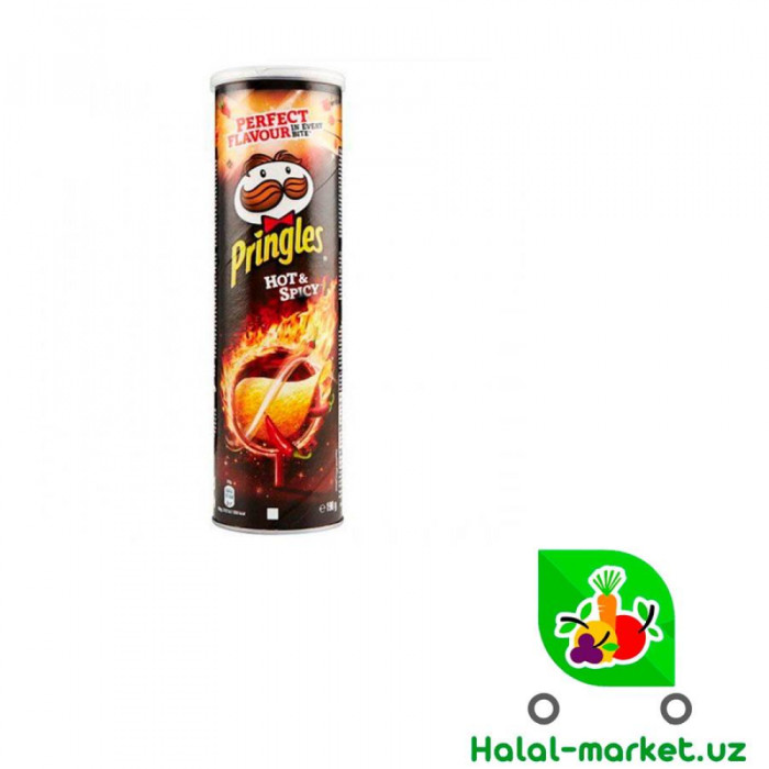 Чипсы PRINGLES HOT & SPICY 165гр