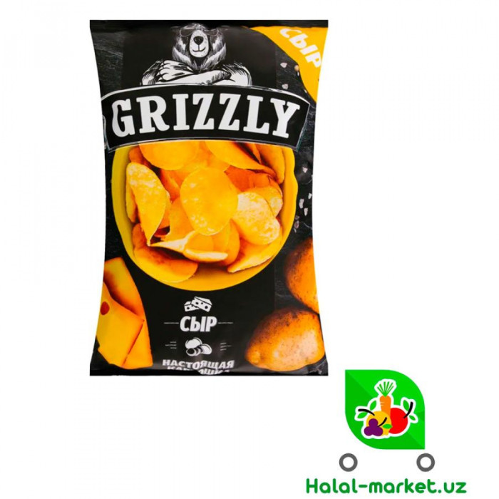 Чипсы Grizzly Сыр,Халапеньо 55гр