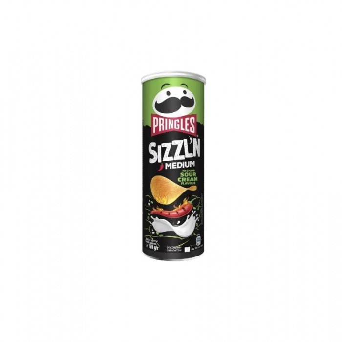 Чипсы PRINGLES SIZZLN MEDIUM 160гр
