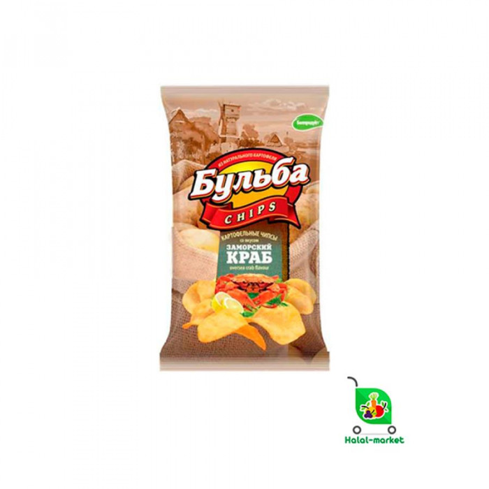 Чипсы Бульба со Вкусом Заморского Краба 75гр