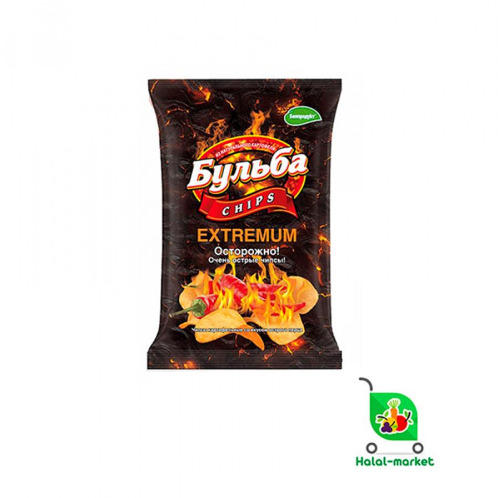 Чипсы Бульба со Вкусом Острый 75гр