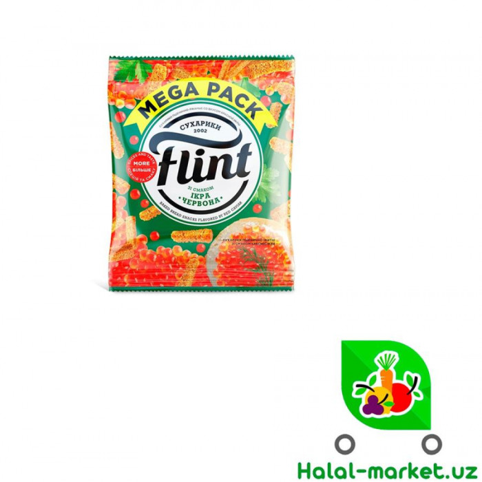 Сухарики FLINT красная икра 60гр