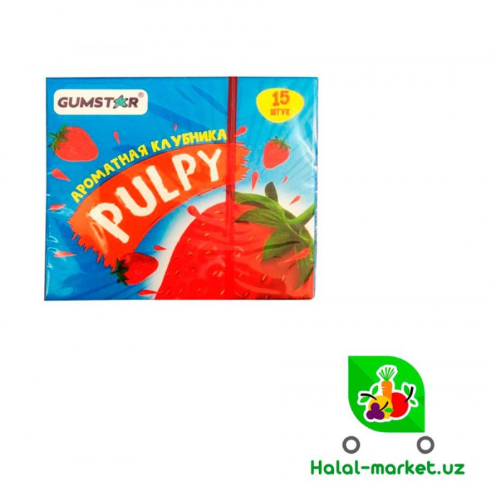 Жев.резинка PULPY Клубника 40.5гр