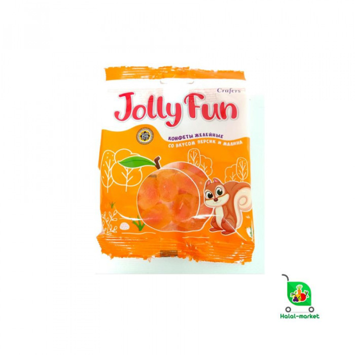 Мармелад CRAFERS JOLLY FUN Персик,Клубника 70гр