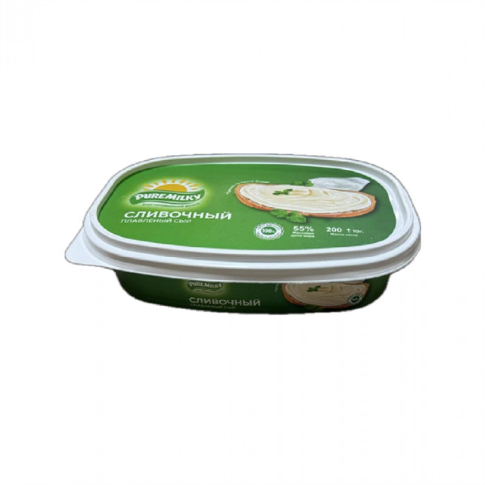 Плавленый сыр Сливочный PURE MILKY 200гр