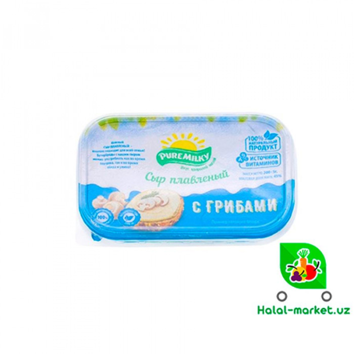 Плавленый сыр PURE MILKY с Грибами 400гр