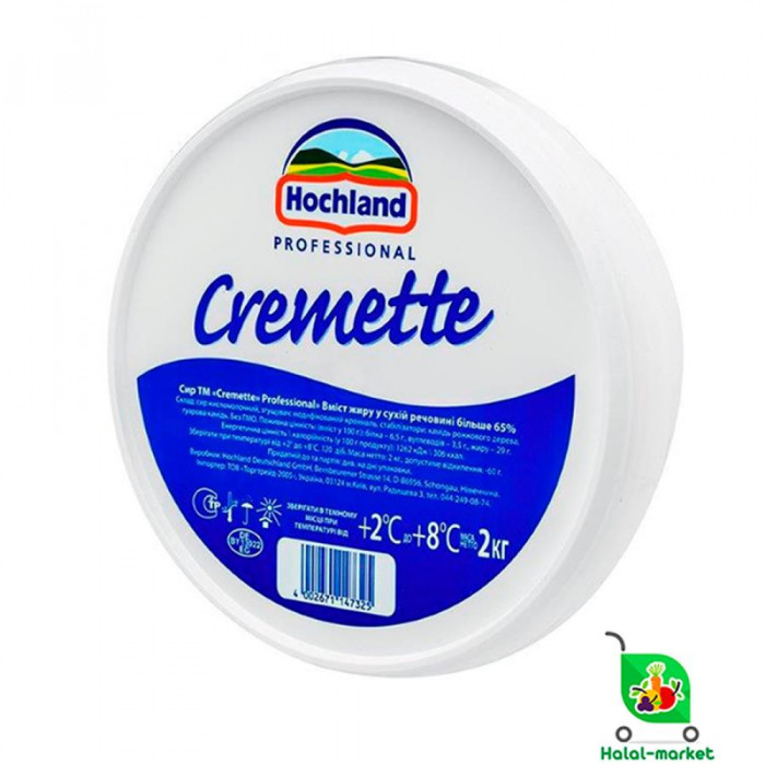 Сыр Творожный Hochland Cremete (3ш в уп) 2кг