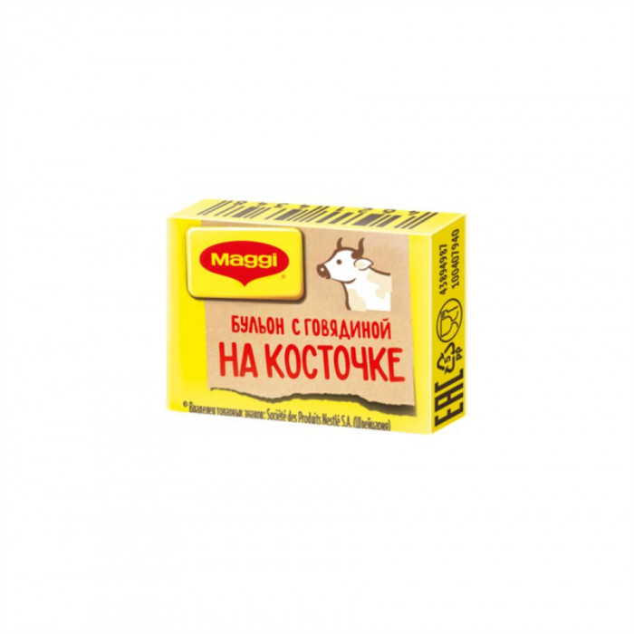 MAGGI beef broth cubes with bone 9гр