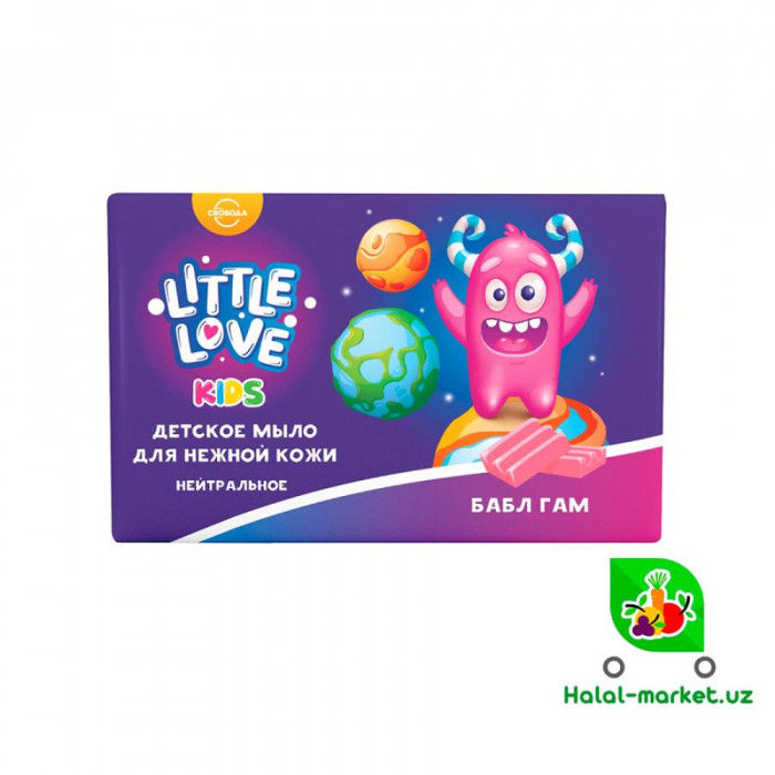 Мыло Little Love детское мыло для нежной кожи БАБЛ ГАМ 90гр