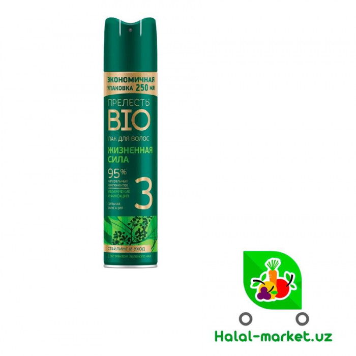 Лак для волос Прелесть-Bio 95% 250мл