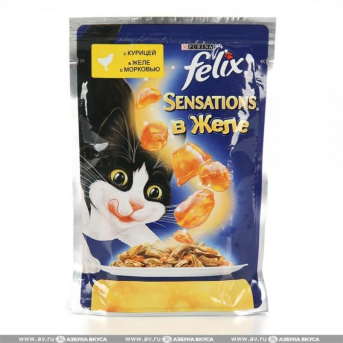 Korm FELIX Tovuq bilan sabzi jelida 85gr