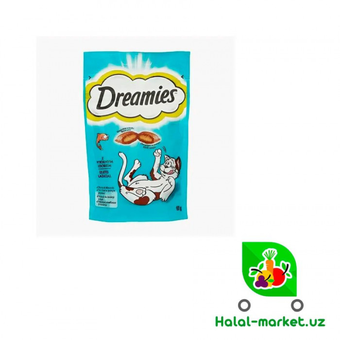 Корм для кошек Dreamies с лососем 60гр
