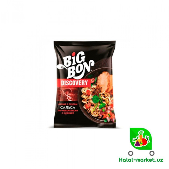 Лапша BIGBON с Курицей Discovery Сальса 95г