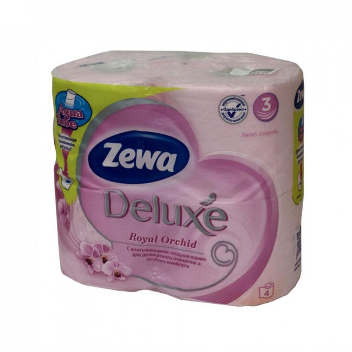 Туалетная бумага ZEWA DELUXE Орхидея 3сл/8рул