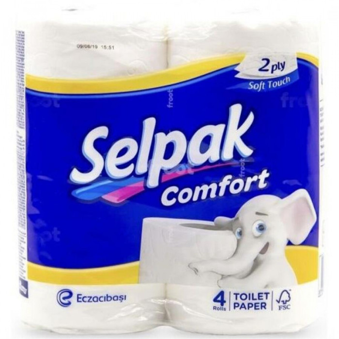 Тулетная бумага COMFORT 4 рулона