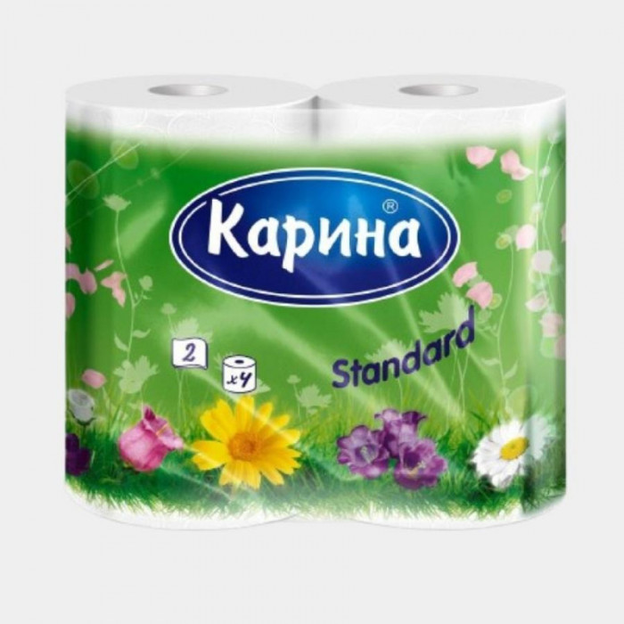 Туалетная Бумага КАРИНА 4шт