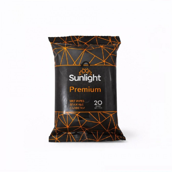 Влажные салфетки SUNLIGHT DELUXE 20шт