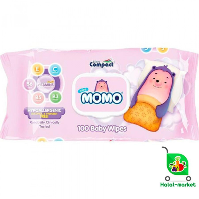 Влажные Салфетки Mini Momo 100шт