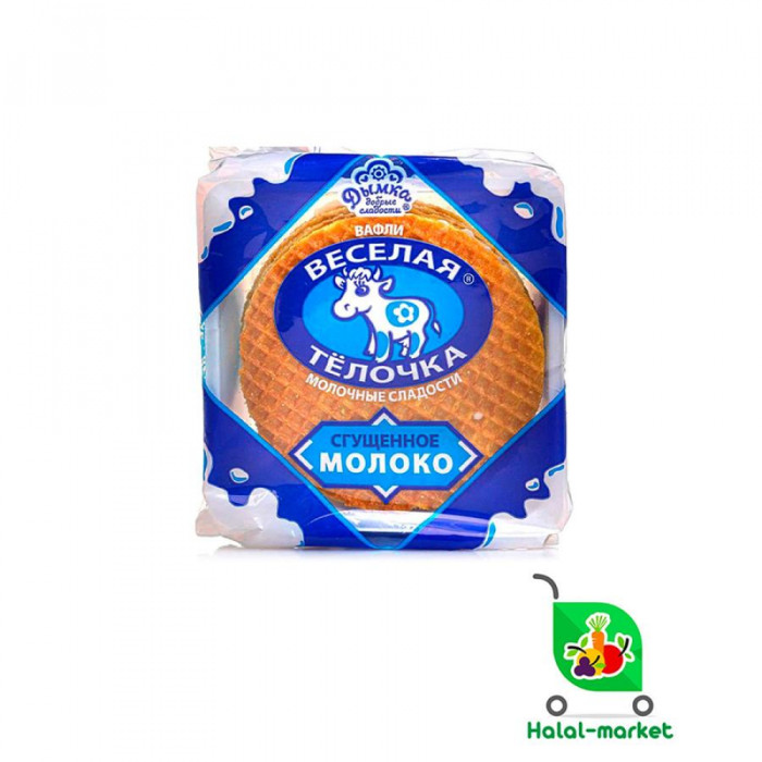 Вафли Веселая Тёлочка Сгущ.Молоко 150гр