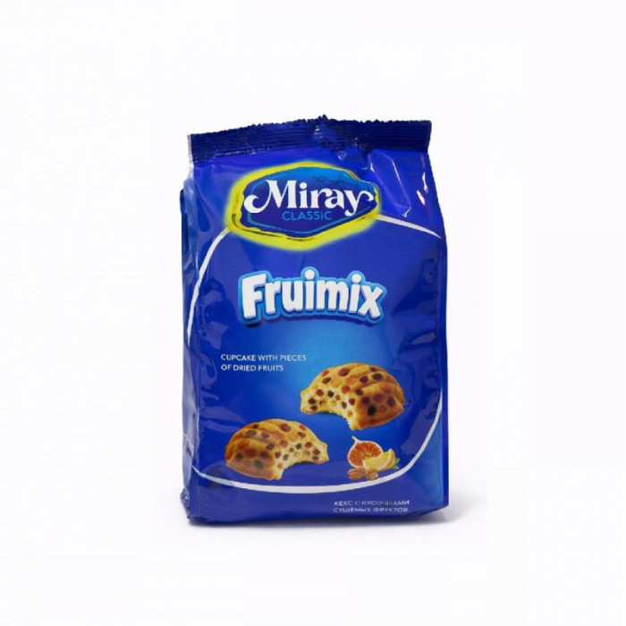 Кекс с кусочками сушеных фруктов MIRAY FRUIMIX 170гр