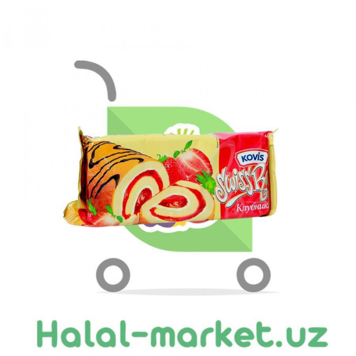 Рулет KOVIS SWISS ROLL Клубника 175гр