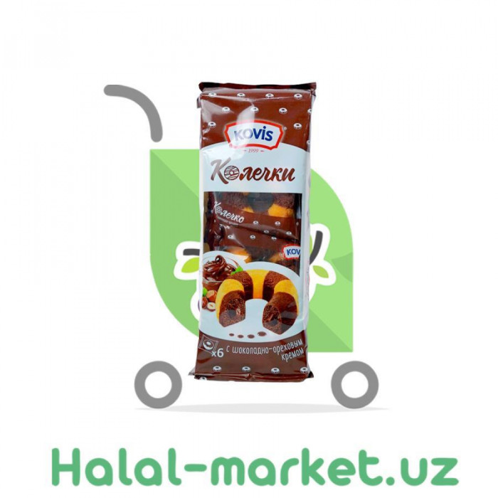 Колечки KOVIS с Шоколадно-Ореховым кремом 6*40*240гр