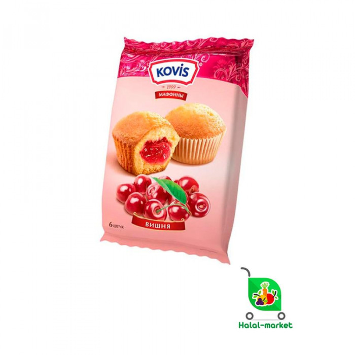 Мини Маффины KOVIS Вишня 200гр