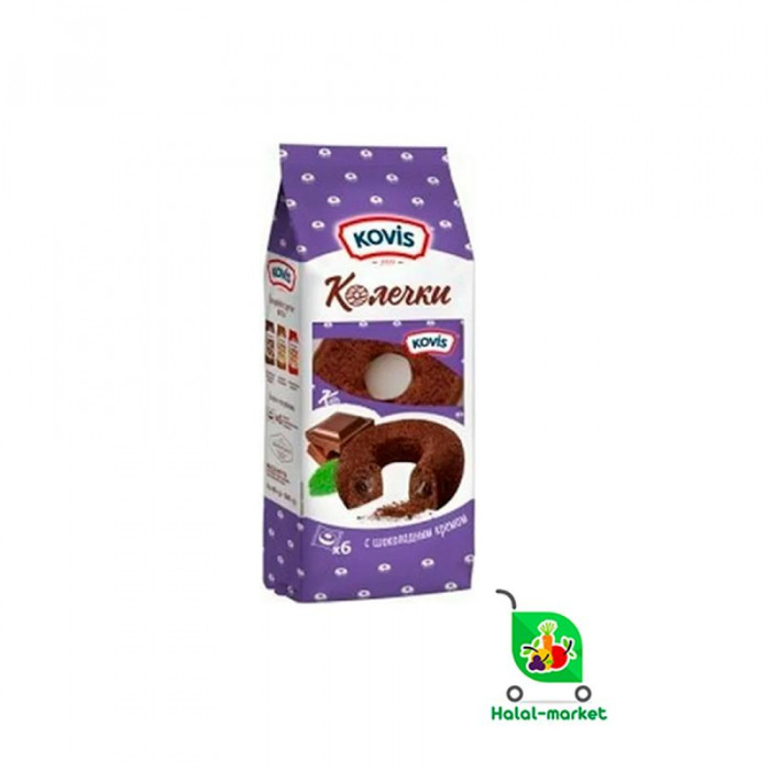 Колечки KOVIS с Шоколадным Кремом 6шт