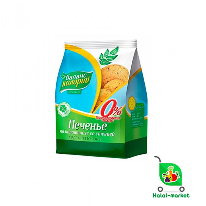 Печенье на палатинозе со стевией340гр