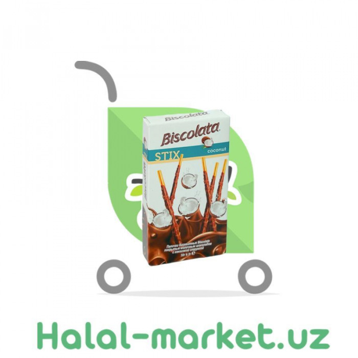 Печенье BISCOLATA STIX С какосом 36гр