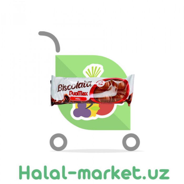 Печенье BISCOLATA DUO MAX Молочный 44гр