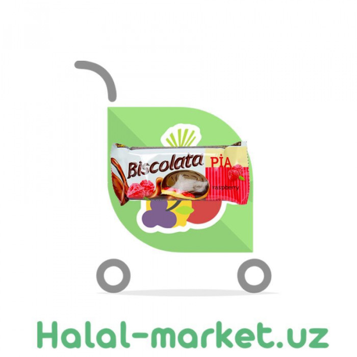 Печенье BISCOLATA PIA Малина 100гр