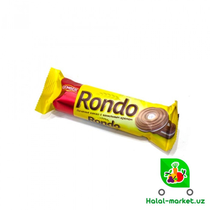 Печенье RONDO KREMBER Какао с ванильном кремом 65гр